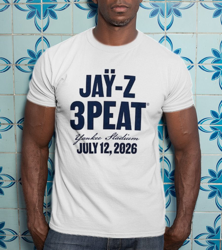 JAY Z 3PEAT Yankee Stadium July 12 2026 T-Shirt