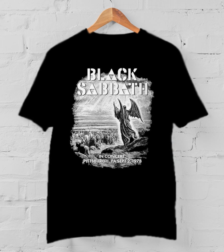 Black Sabbath In Concert Pittsburgh Pa Sept 2 1978 T-Shirt