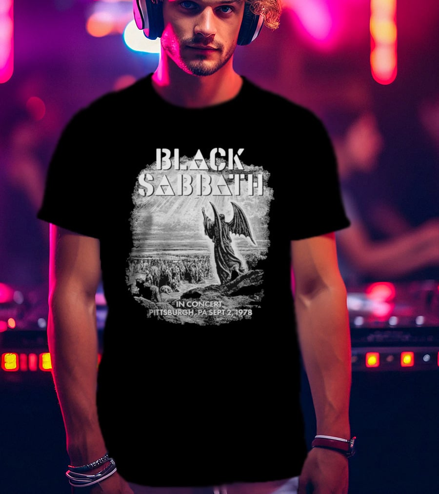 Black Sabbath In Concert Pittsburgh Pa Sept 2 1978 T-Shirt