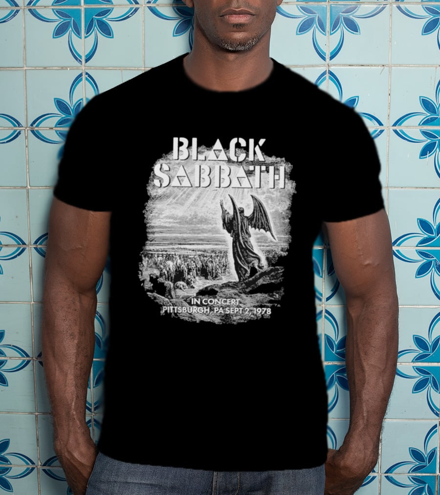 Black Sabbath In Concert Pittsburgh Pa Sept 2 1978 T-Shirt