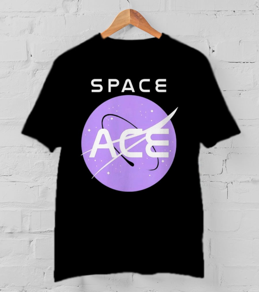Space Ace NASA Astronomy Galaxy Iconic Insignia T-Shirt