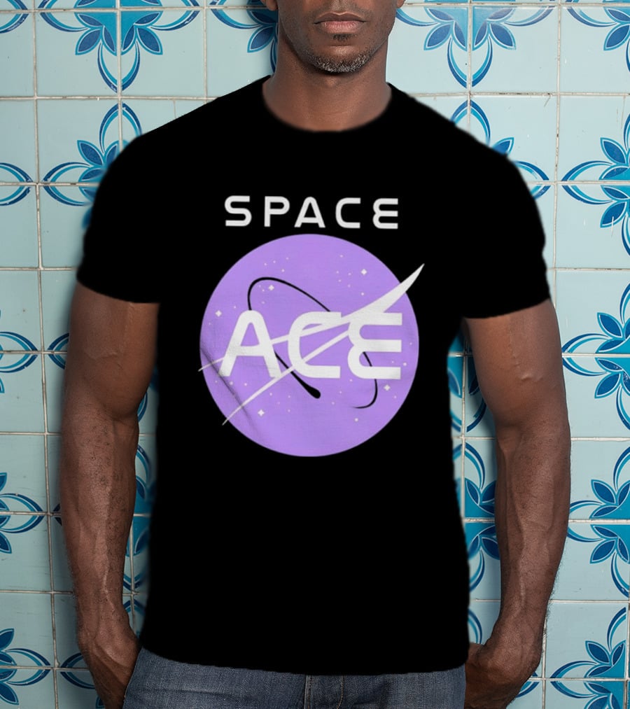 Space Ace NASA Astronomy Galaxy Iconic Insignia T-Shirt