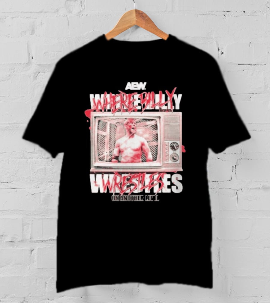 AEW Where Billy Wrestles TV Cage Match T-Shirt