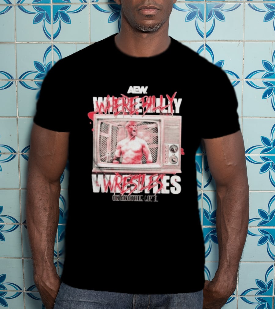 AEW Where Billy Wrestles TV Cage Match T-Shirt
