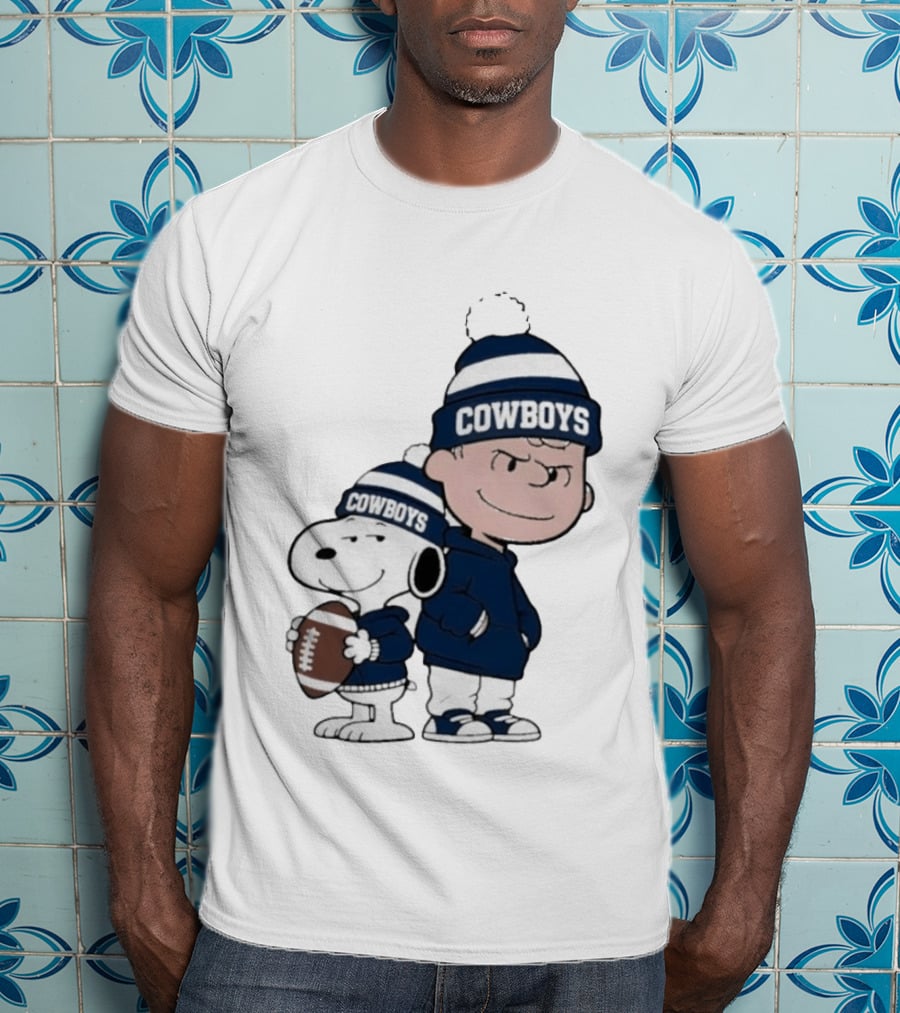 Snoopy Charlie Cowboys Football Fan T-Shirt