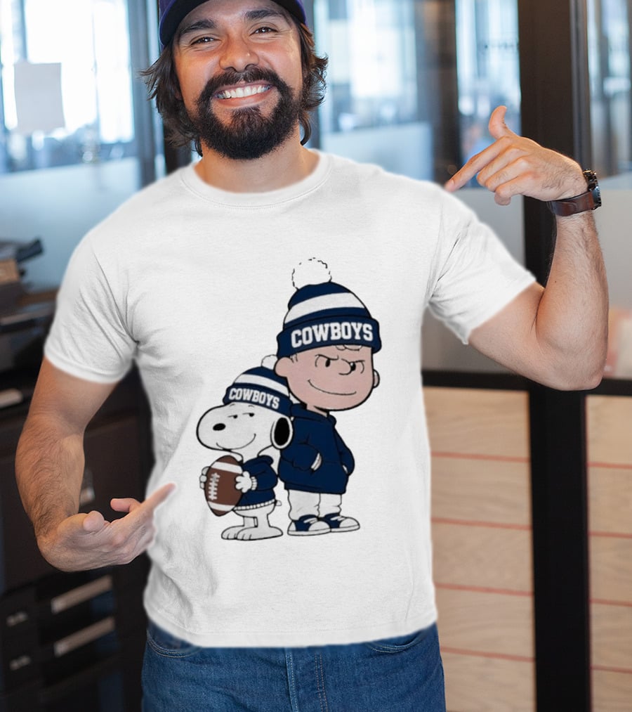 Snoopy Charlie Cowboys Football Fan T-Shirt