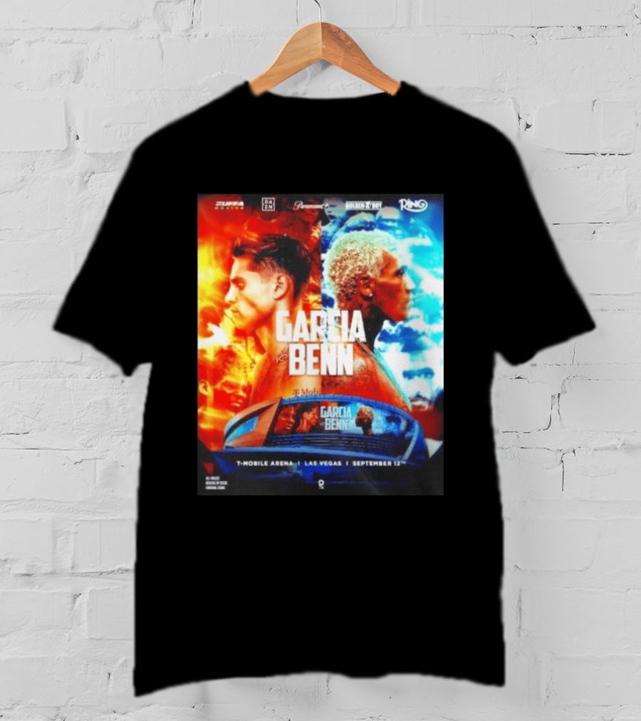 Garcia Vs Benn Live Fight DAZN Mobile Arena Las Vegas September 12th T-Shirt