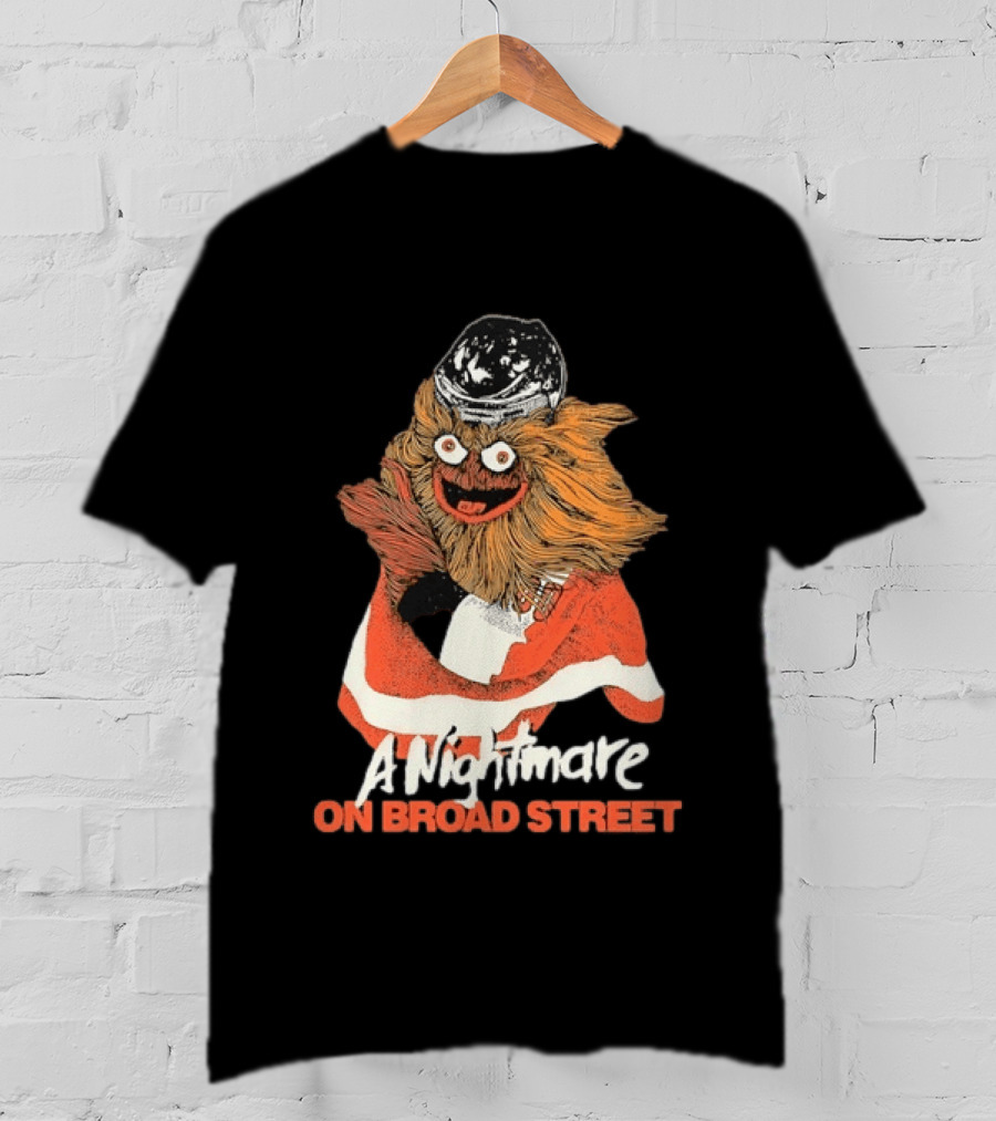 Philadelphia Flyers Gritty A Nightmare On Broad Street T-Shirt