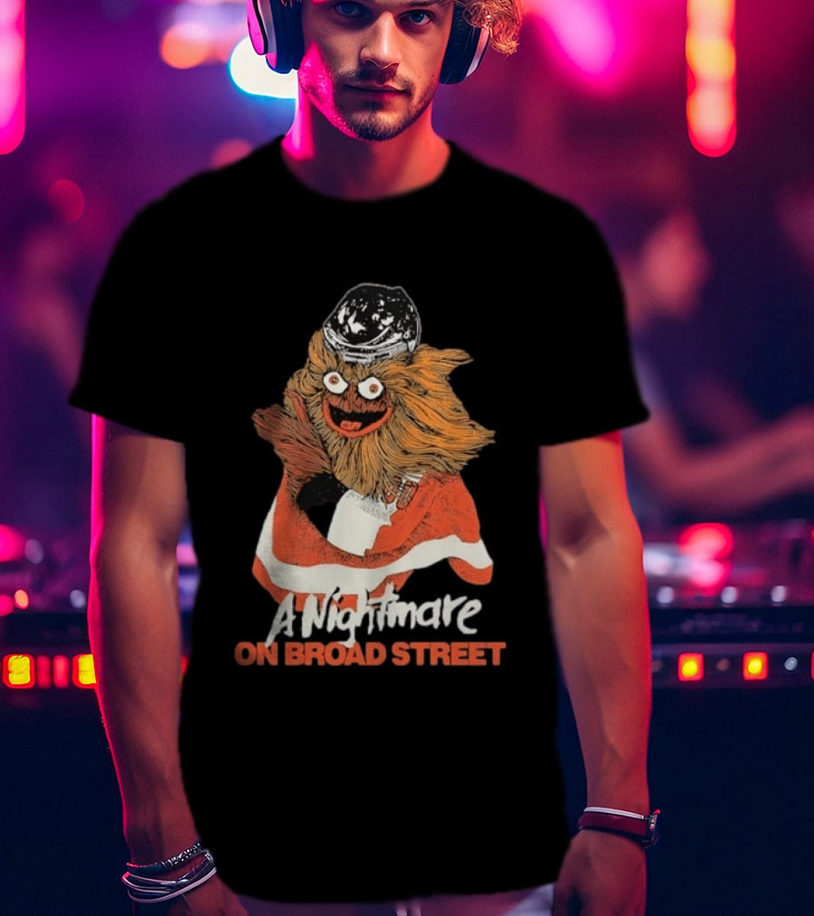 Philadelphia Flyers Gritty A Nightmare On Broad Street T-Shirt