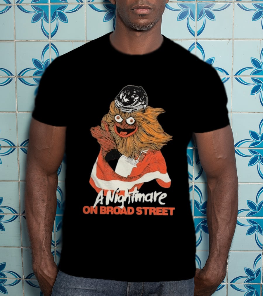 Philadelphia Flyers Gritty A Nightmare On Broad Street T-Shirt