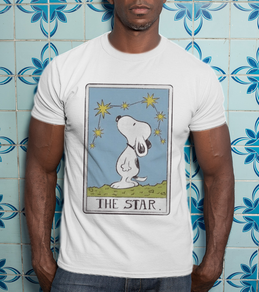 Snoopy The Star Tarot Card With Constellation T-Shirt