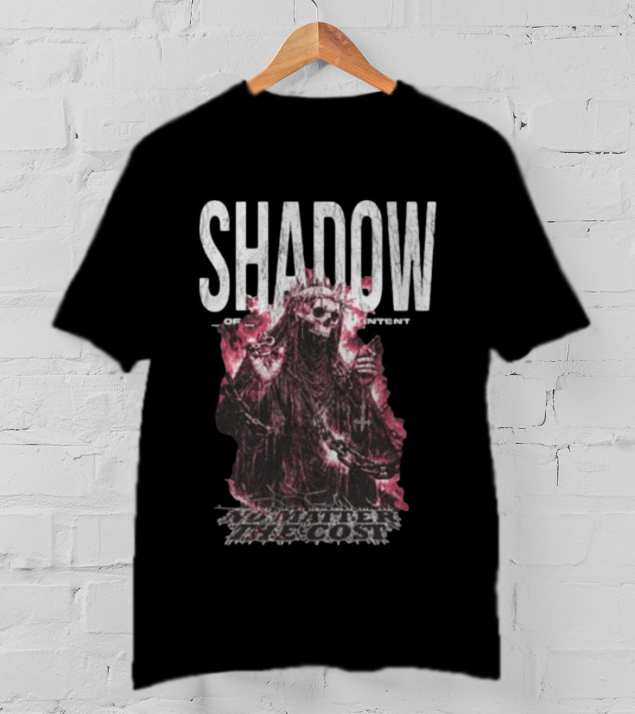 Shadow Of Intent No Matter The Cost Cloaked Skeleton T-Shirt