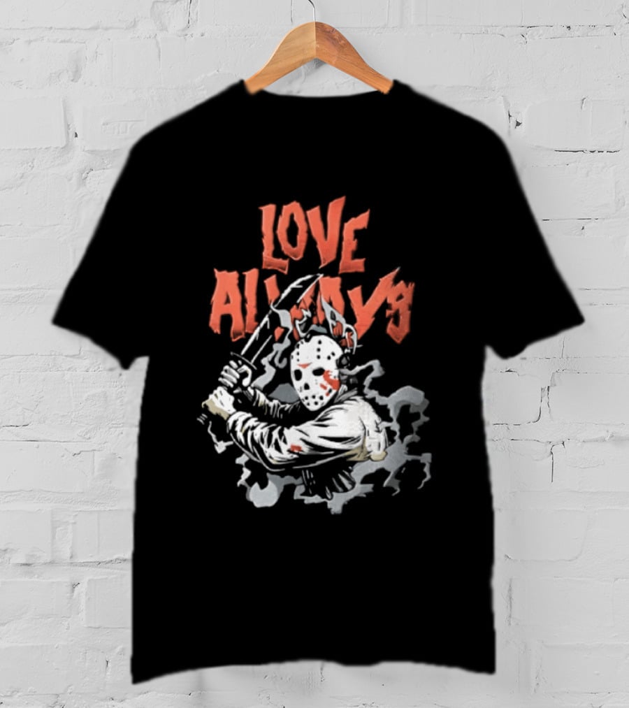 Love Always Jason Voorhees Bloody Machete T-Shirt