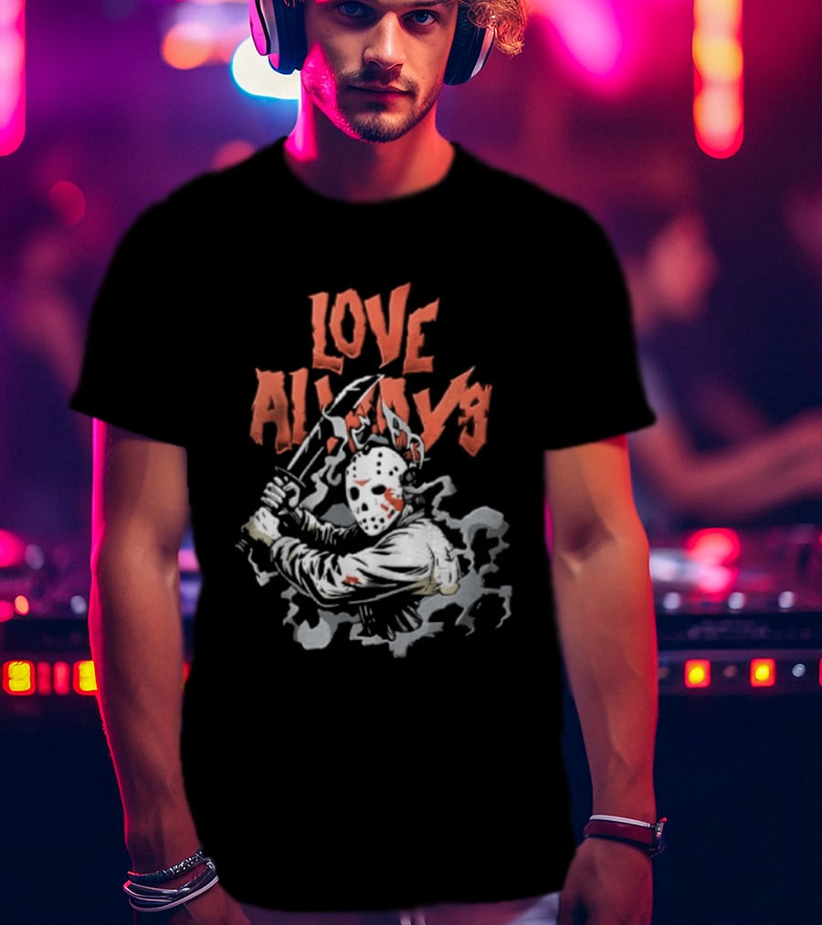 Love Always Jason Voorhees Bloody Machete T-Shirt