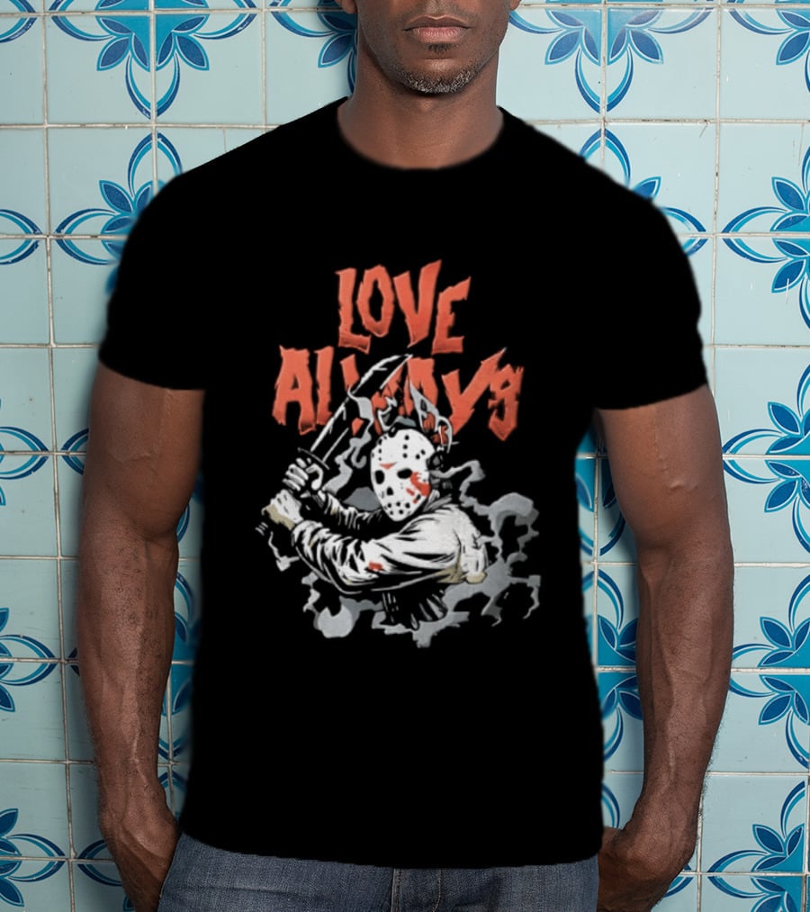 Love Always Jason Voorhees Bloody Machete T-Shirt