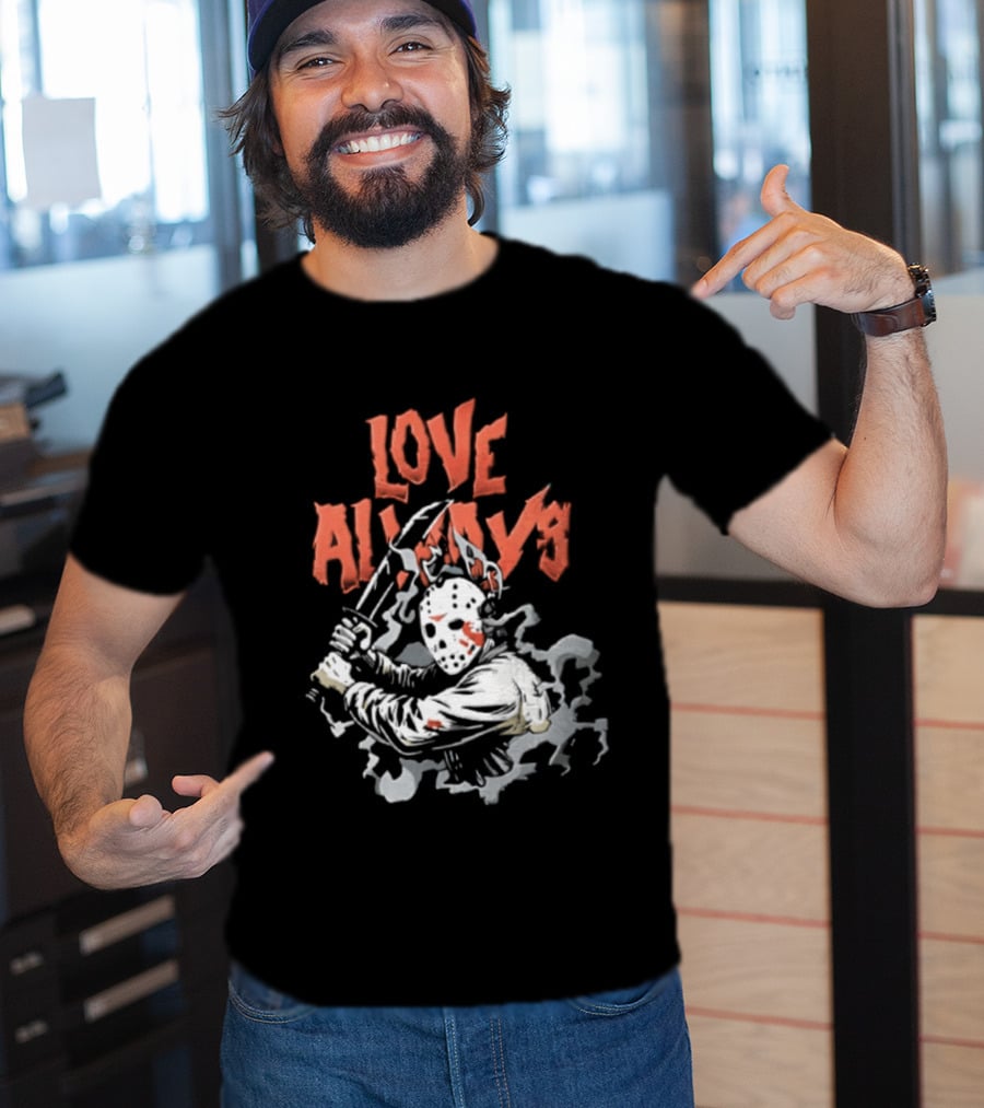 Love Always Jason Voorhees Bloody Machete T-Shirt