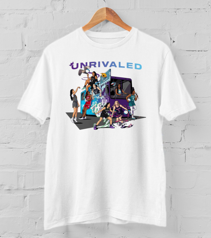 Unrivaled Season 3 Women's Bus Tour Players Uniform Basketball Team T-Shirt