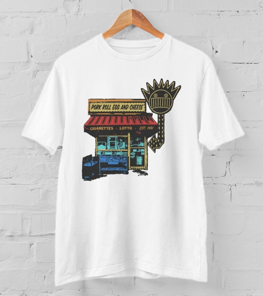 Ween Pork Roll Egg And Cheese Cigarettes Lotto 1991 Storefront T-Shirt
