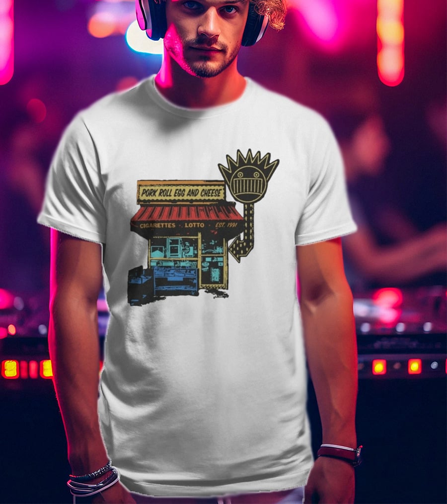 Ween Pork Roll Egg And Cheese Cigarettes Lotto 1991 Storefront T-Shirt
