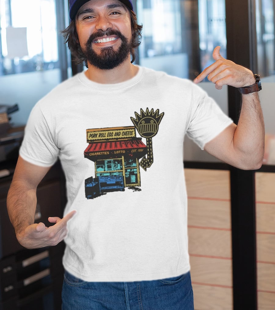 Ween Pork Roll Egg And Cheese Cigarettes Lotto 1991 Storefront T-Shirt
