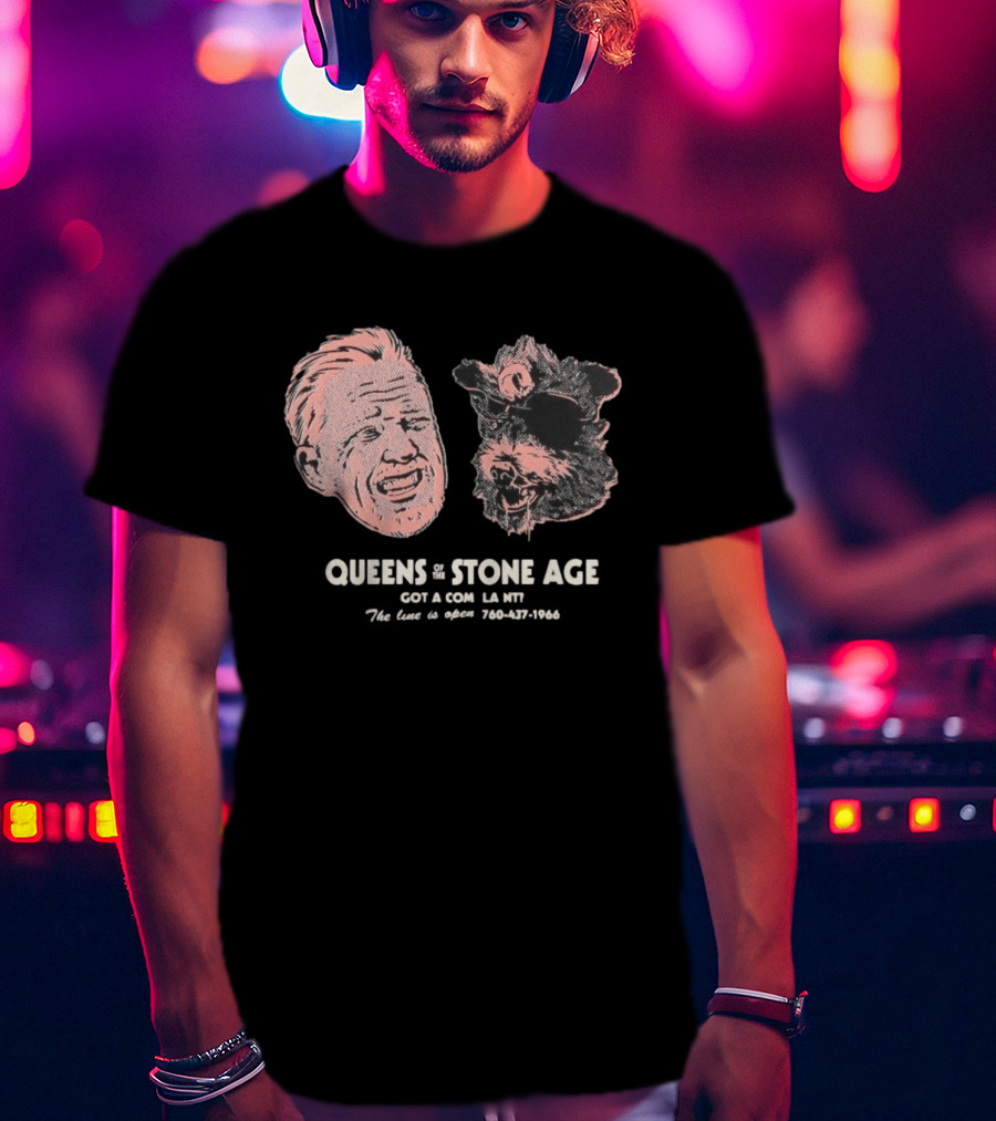 Queens Of The Stone Age Got A Compl La Nv The Line Is Open 760 437 1966 T-Shirt