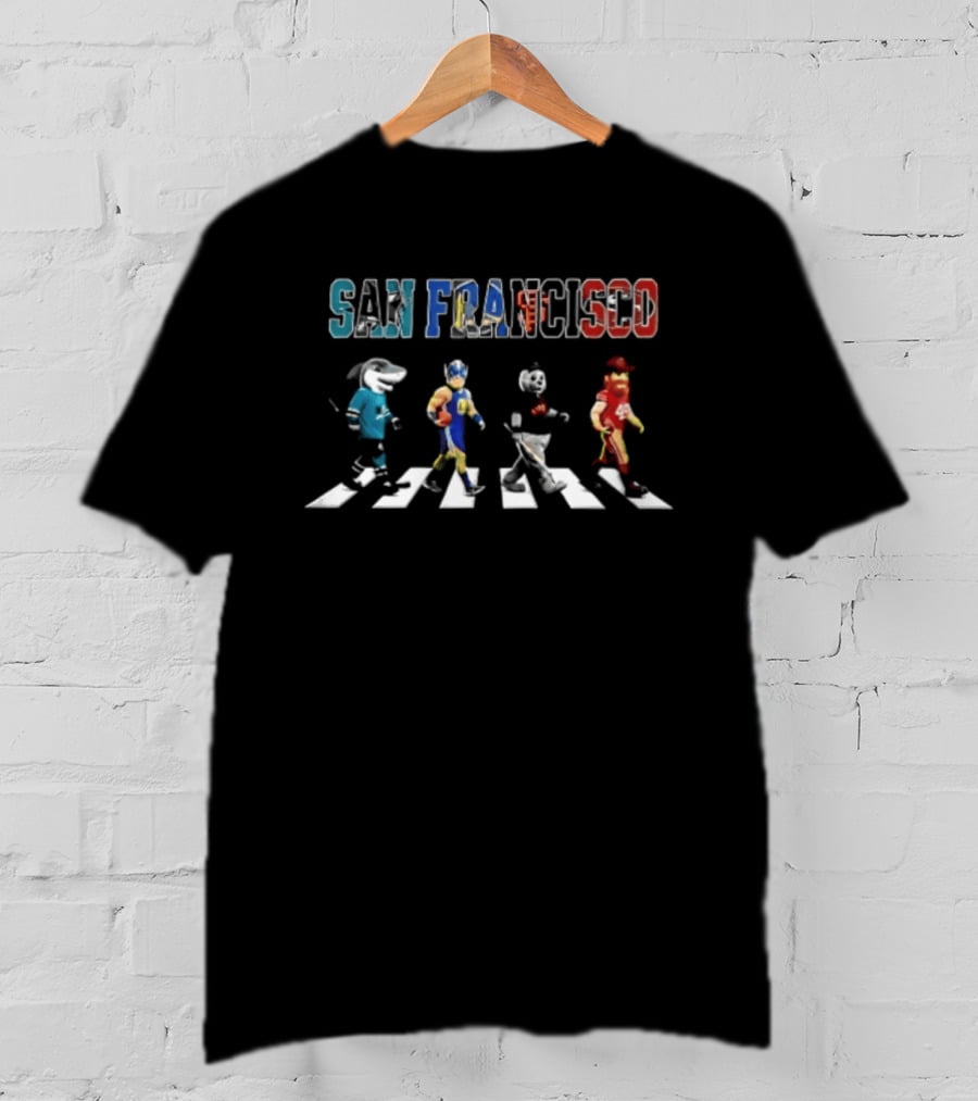 San Francisco Football Baseball Hockey Abbey Road Sports T-Shirt
