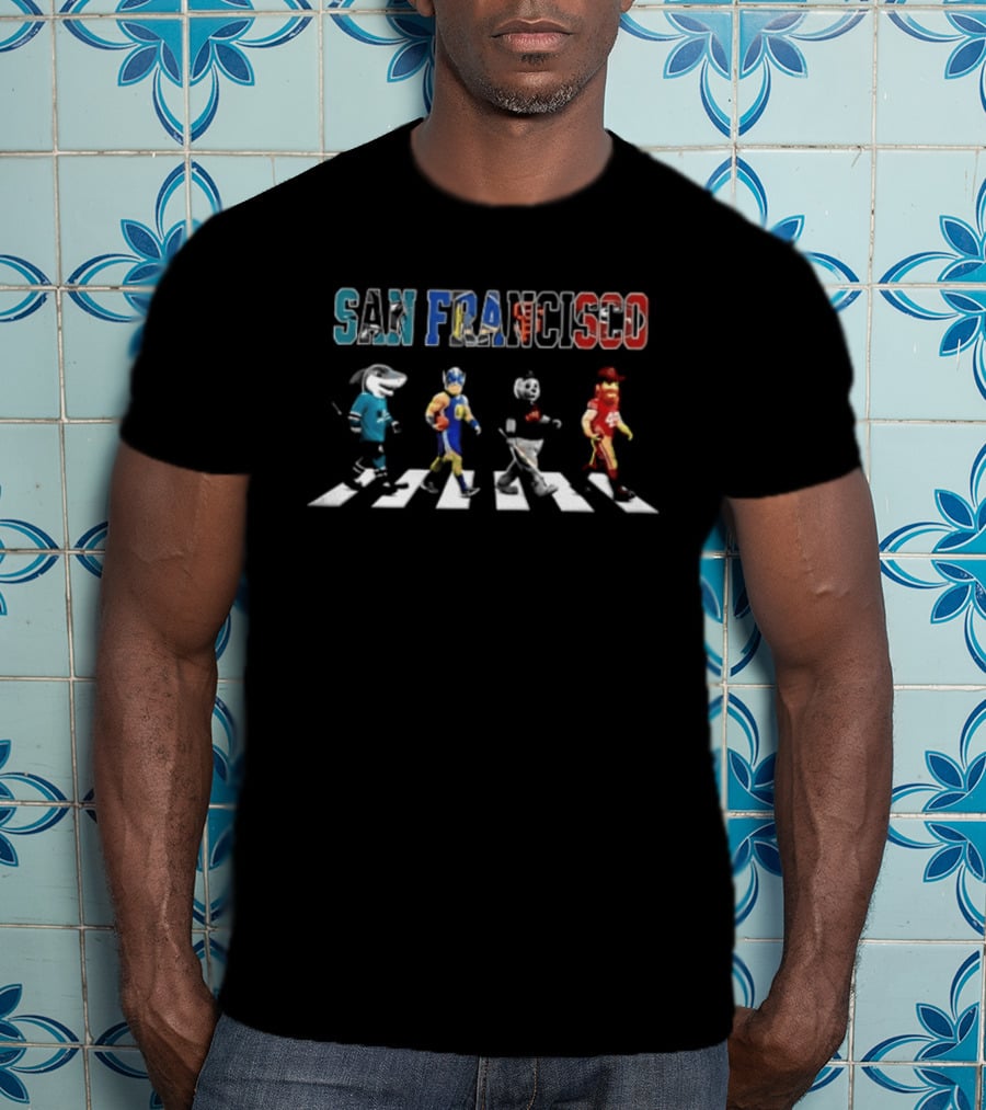 San Francisco Football Baseball Hockey Abbey Road Sports T-Shirt