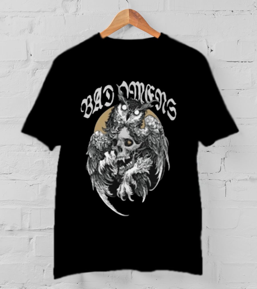 Bad Omens Dying To Love Gothic Owl Skull T-Shirt