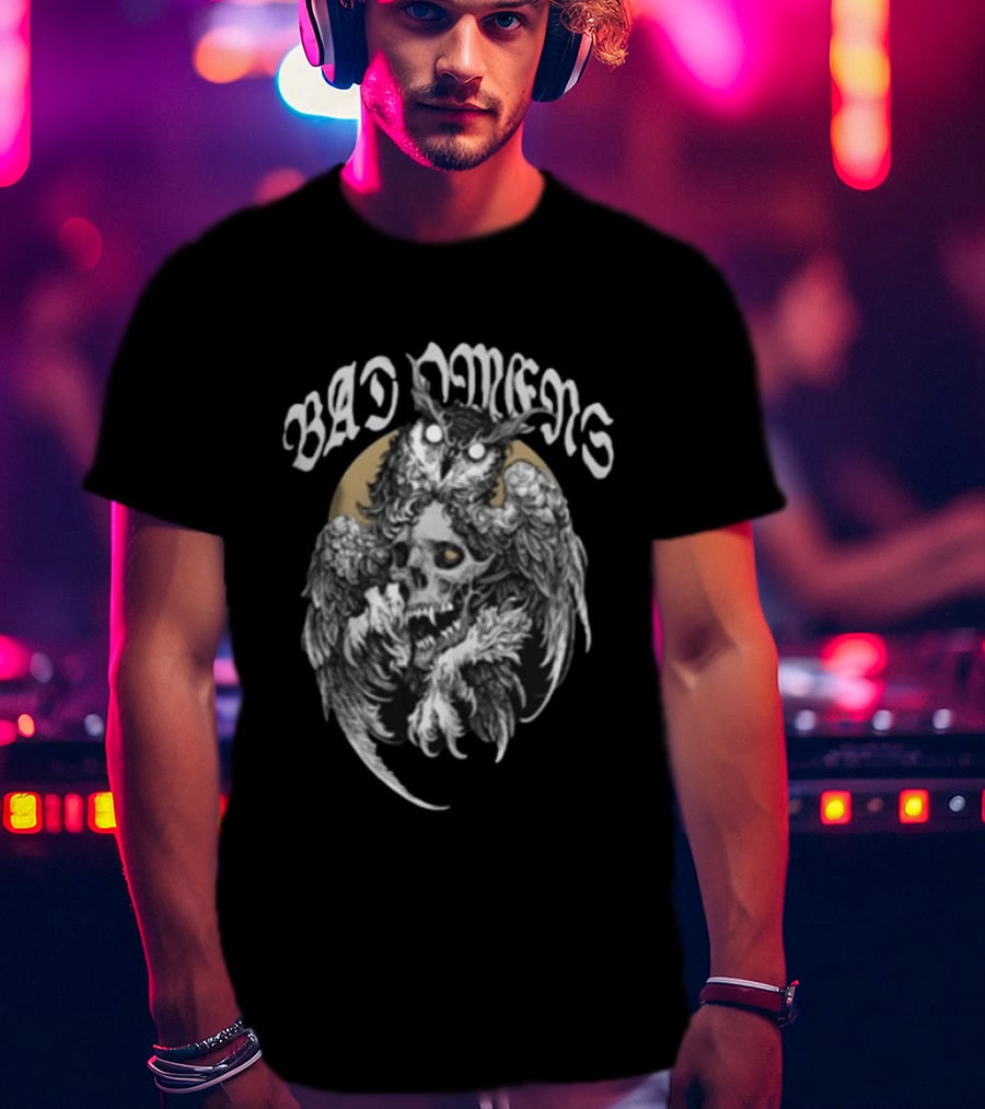 Bad Omens Dying To Love Gothic Owl Skull T-Shirt