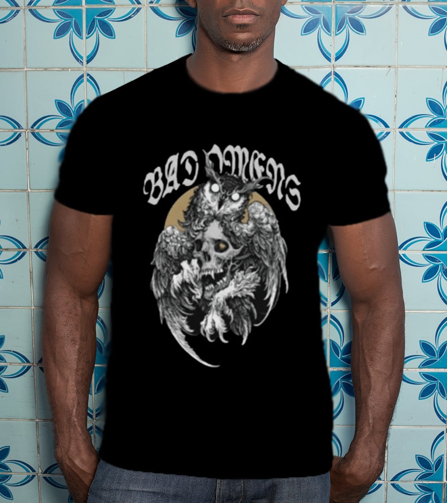 Bad Omens Dying To Love Gothic Owl Skull T-Shirt