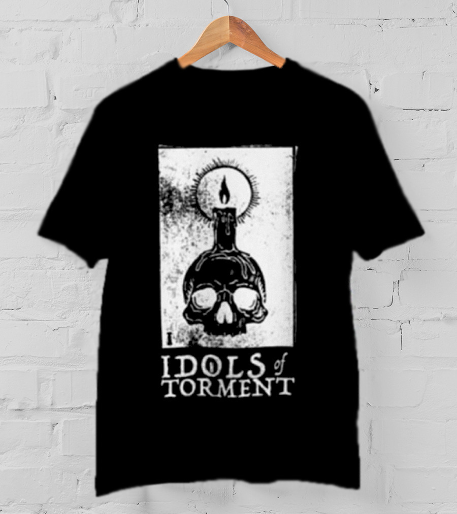 Black Magic Creative Store Idols Of Torment Skull Candle T-Shirt