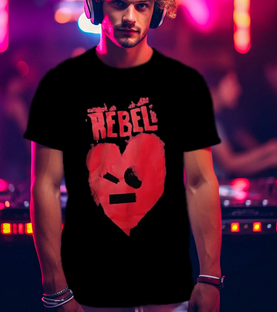Rebel Heart Spray Paint Street T-Shirt