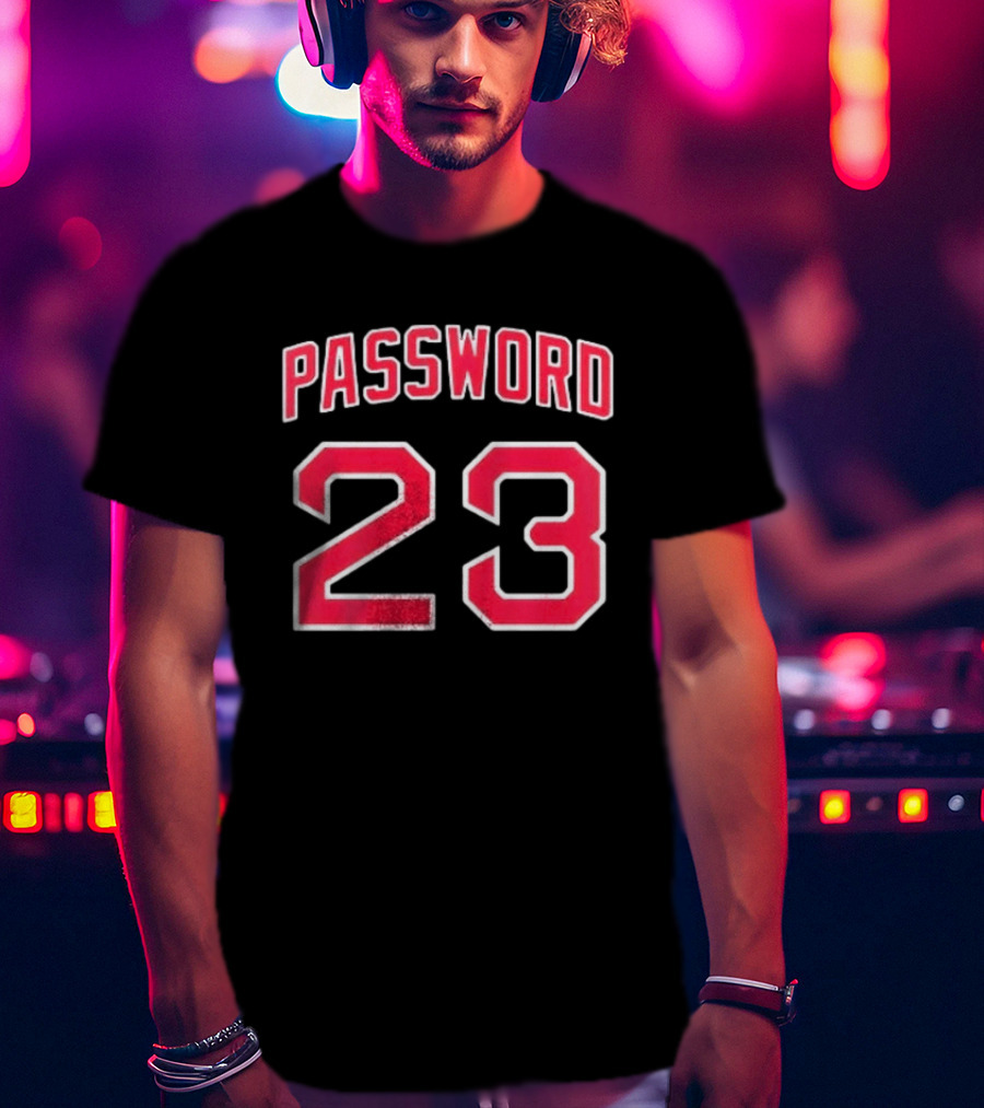 Boston Red Sox Password 23 Worcester Name And Number T-Shirt