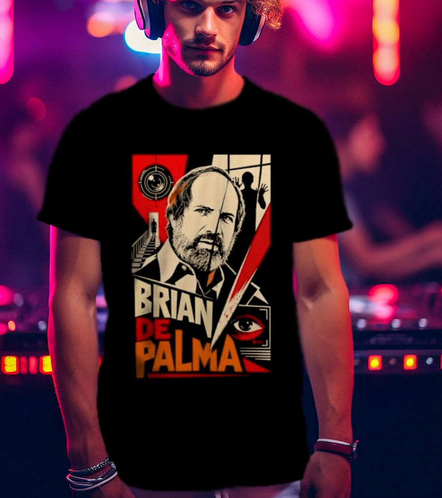 Brian De Palma Cinematic Visionary Red Eye Montages T-Shirt