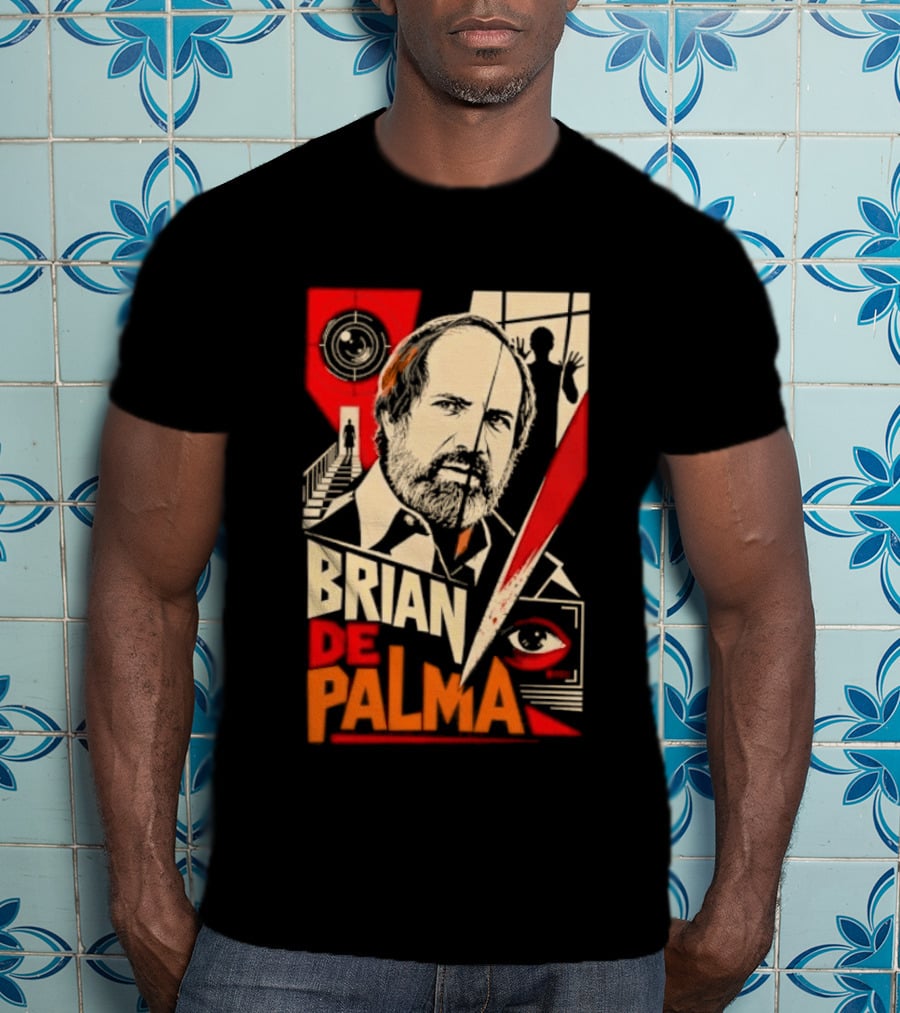 Brian De Palma Cinematic Visionary Red Eye Montages T-Shirt