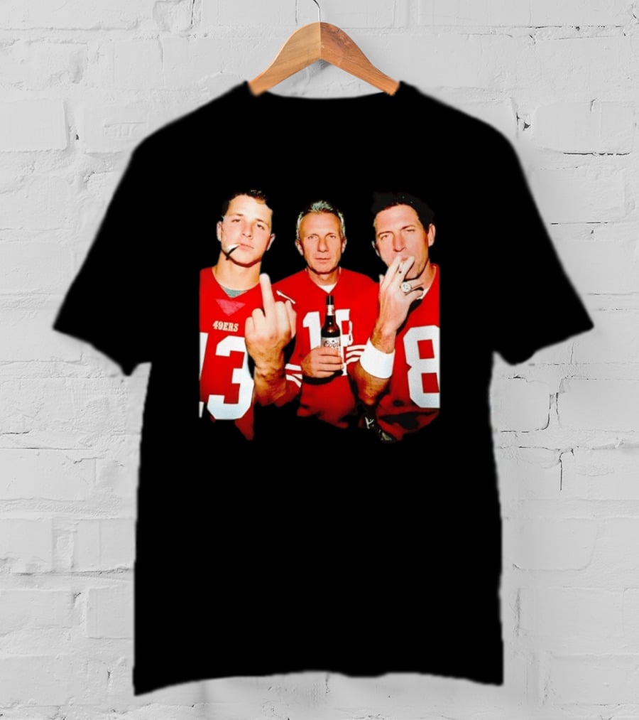 Brock Purdy Joe Montana Steve Young 49ers Legends NFL Players T-Shirt