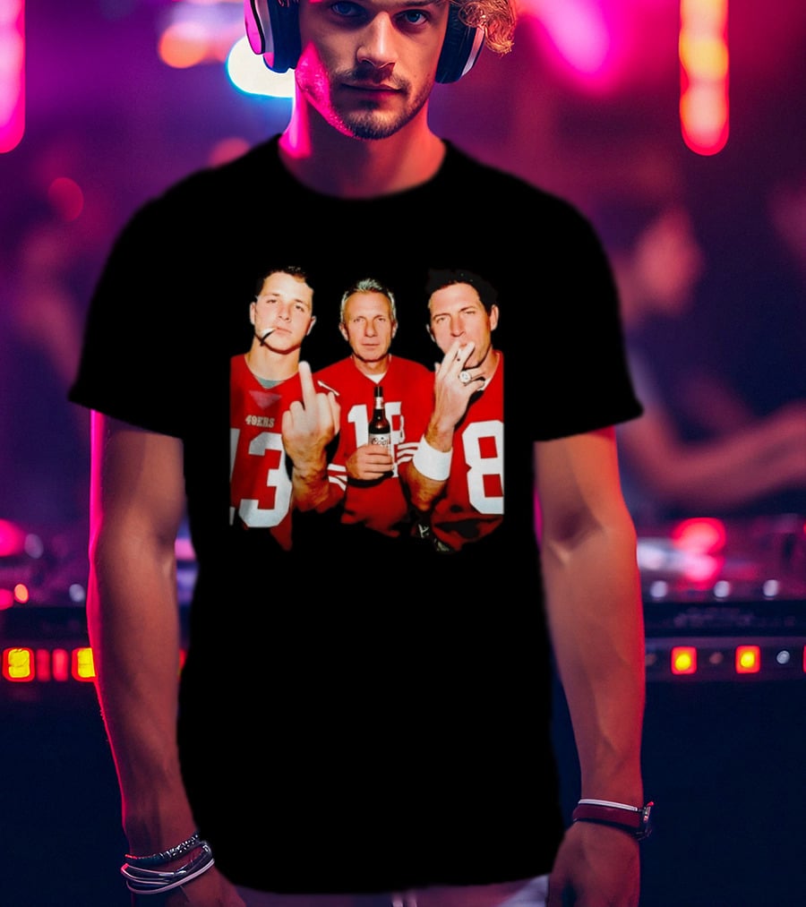 Brock Purdy Joe Montana Steve Young 49ers Legends NFL Players T-Shirt