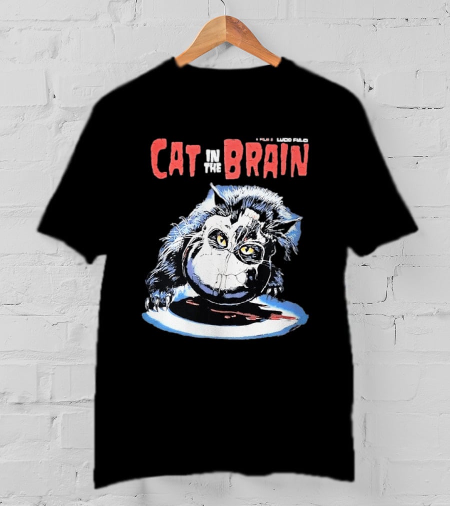 Lucio Fulci Cat In The Brain Horror Movie Graphic Novelty T-Shirt