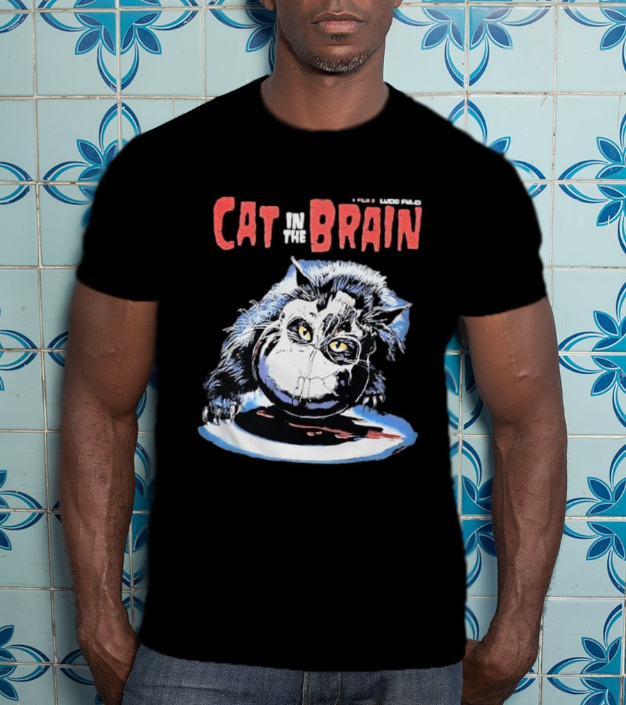 Lucio Fulci Cat In The Brain Horror Movie Graphic Novelty T-Shirt