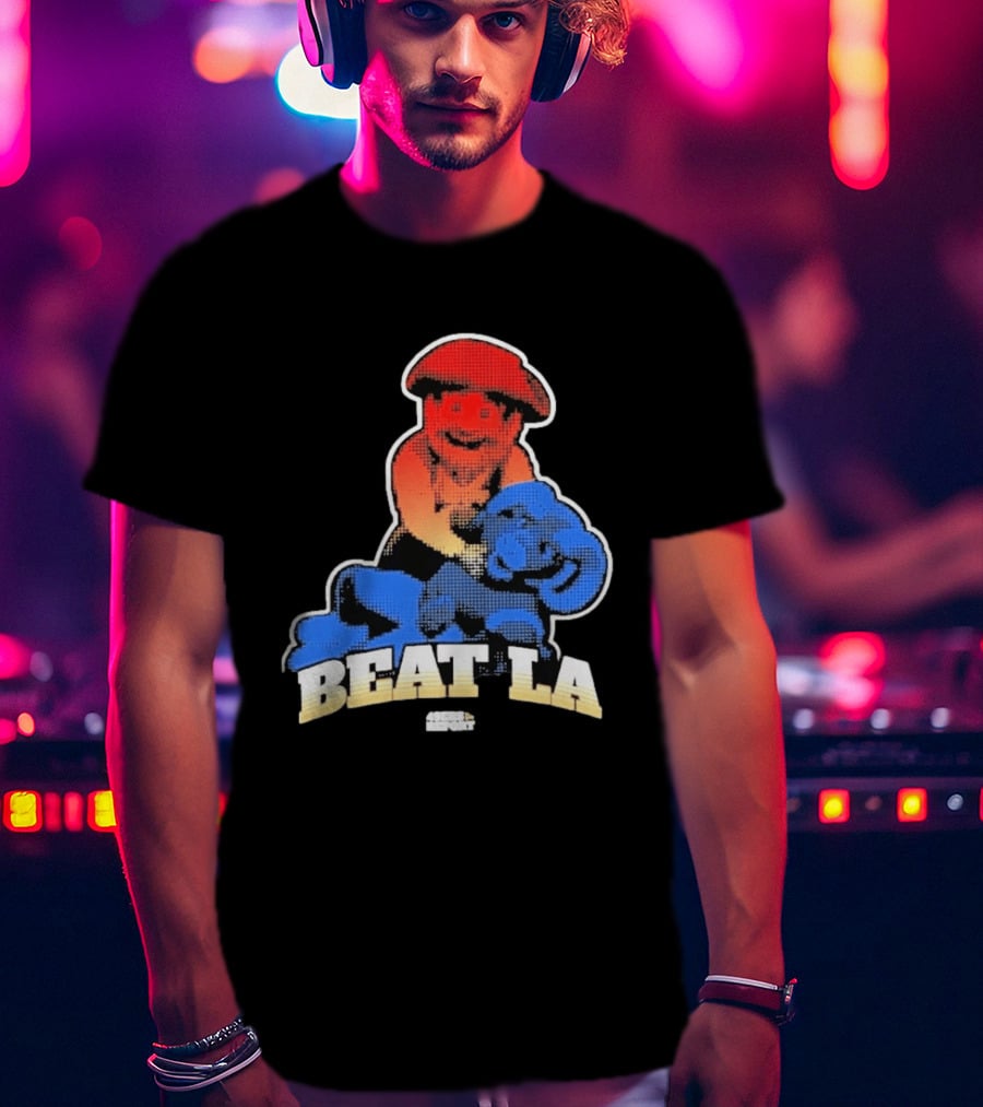 San Francisco 49ers Beat LA Rams Retro Style Football Rivalry T-Shirt