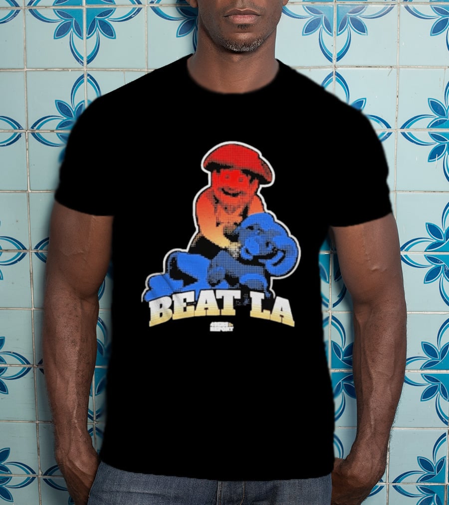 San Francisco 49ers Beat LA Rams Retro Style Football Rivalry T-Shirt