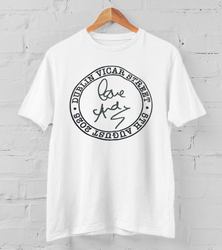 Andy Bell Love AB Dublin Vicar Street Tour Date Fan Memorabilia T-Shirt