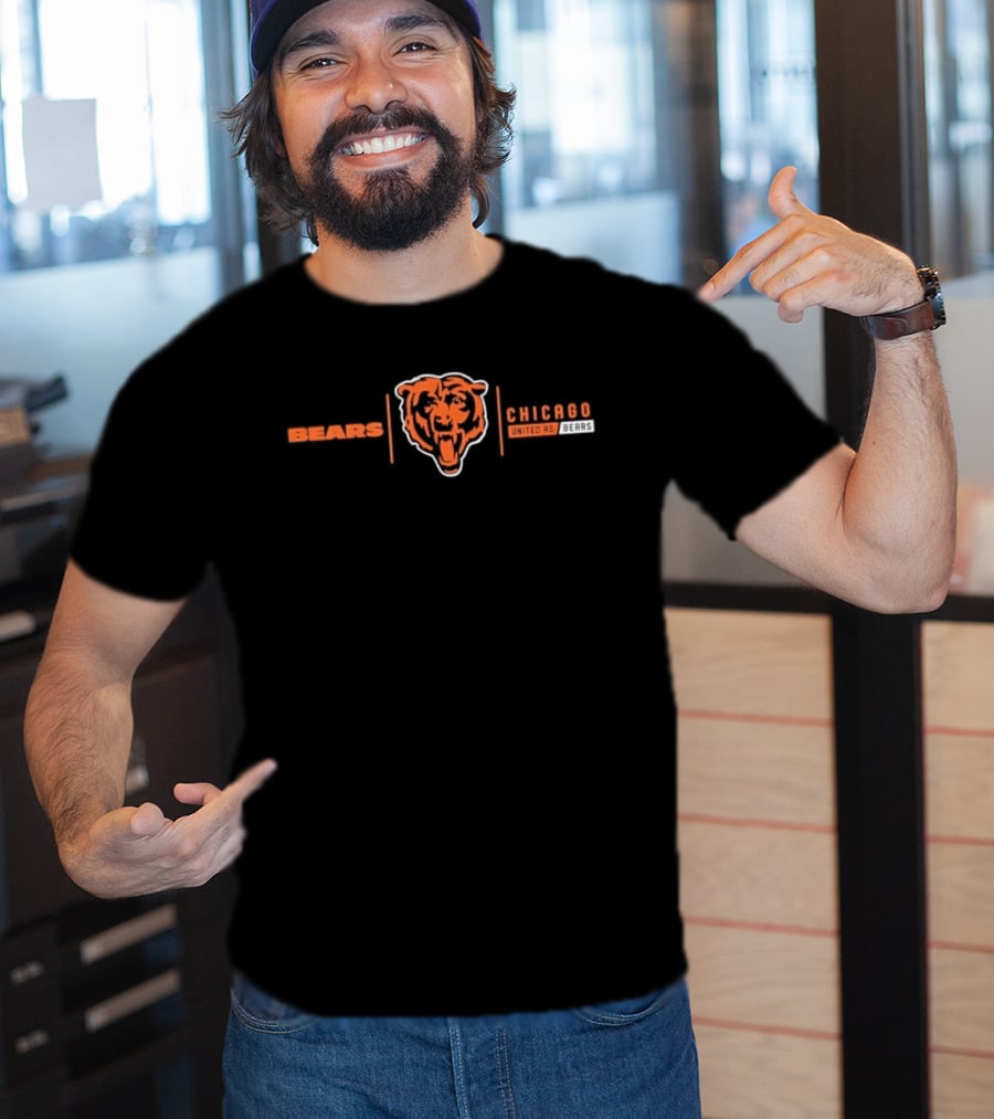 Bears Chicago United As Football T-Shirt