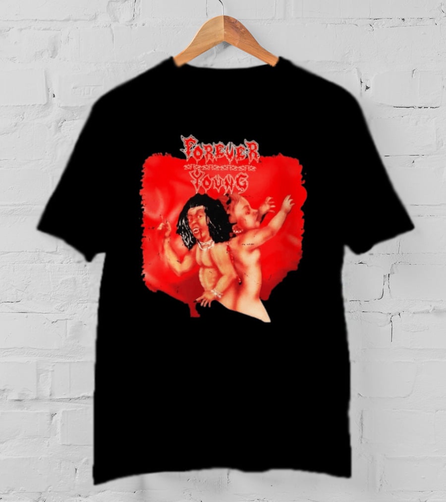 Forever Young Gothic Dark Aesthetic Baby Rebel T-Shirt