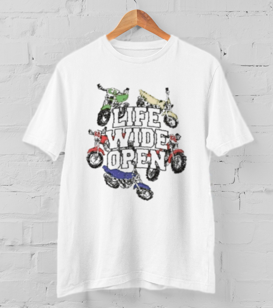Cboystv Youth Life Wide Open Bikes T-Shirt