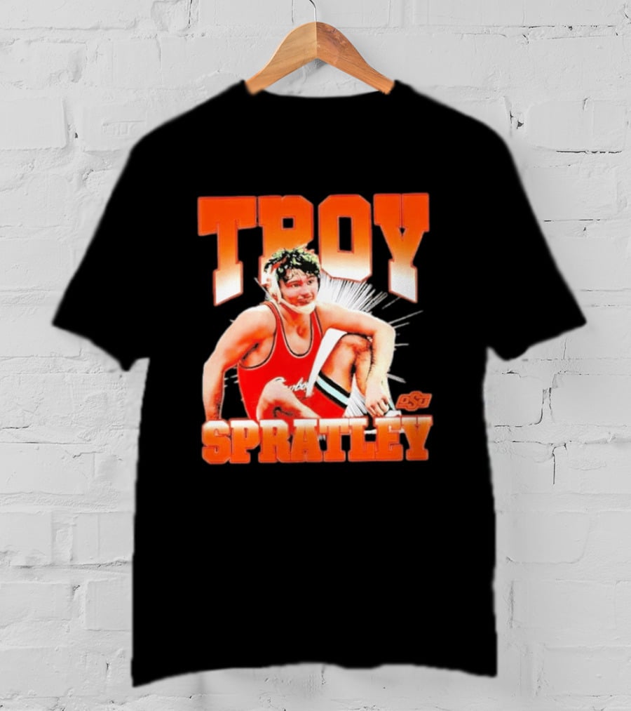 Troy Spratley OSU Oklahoma State Wrestling Player T-Shirt