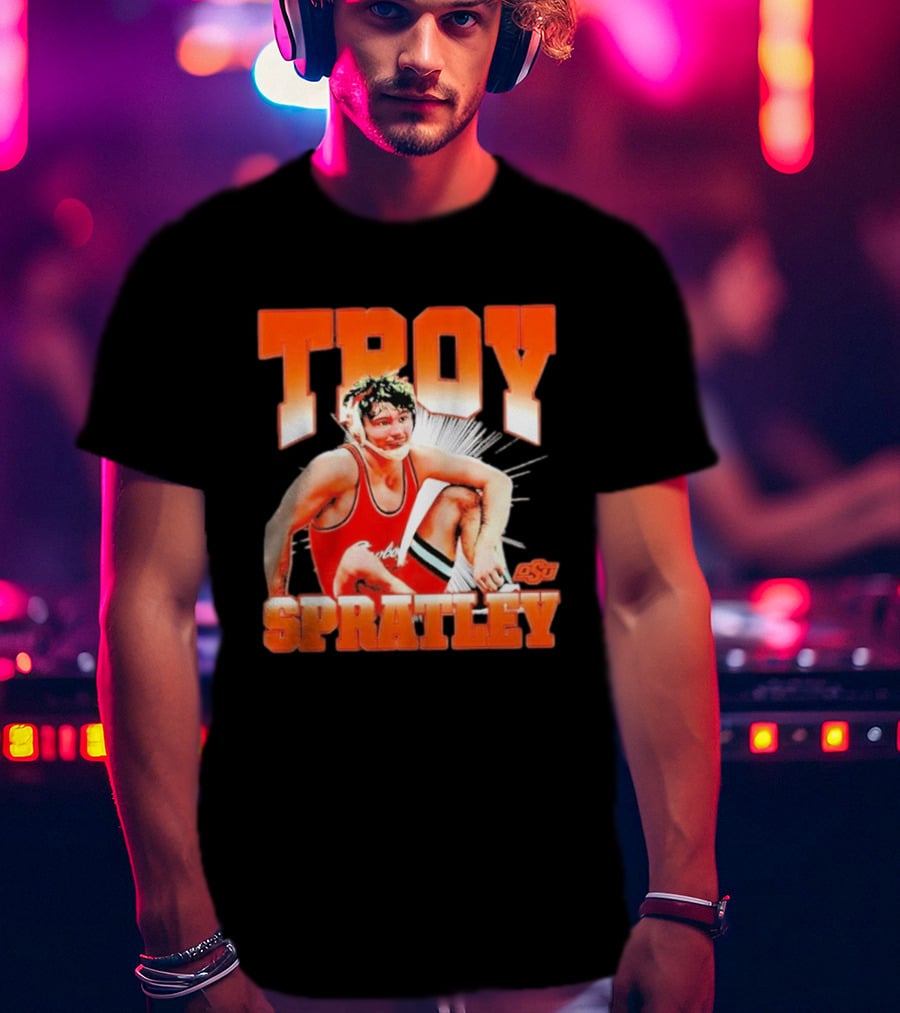 Troy Spratley OSU Oklahoma State Wrestling Player T-Shirt