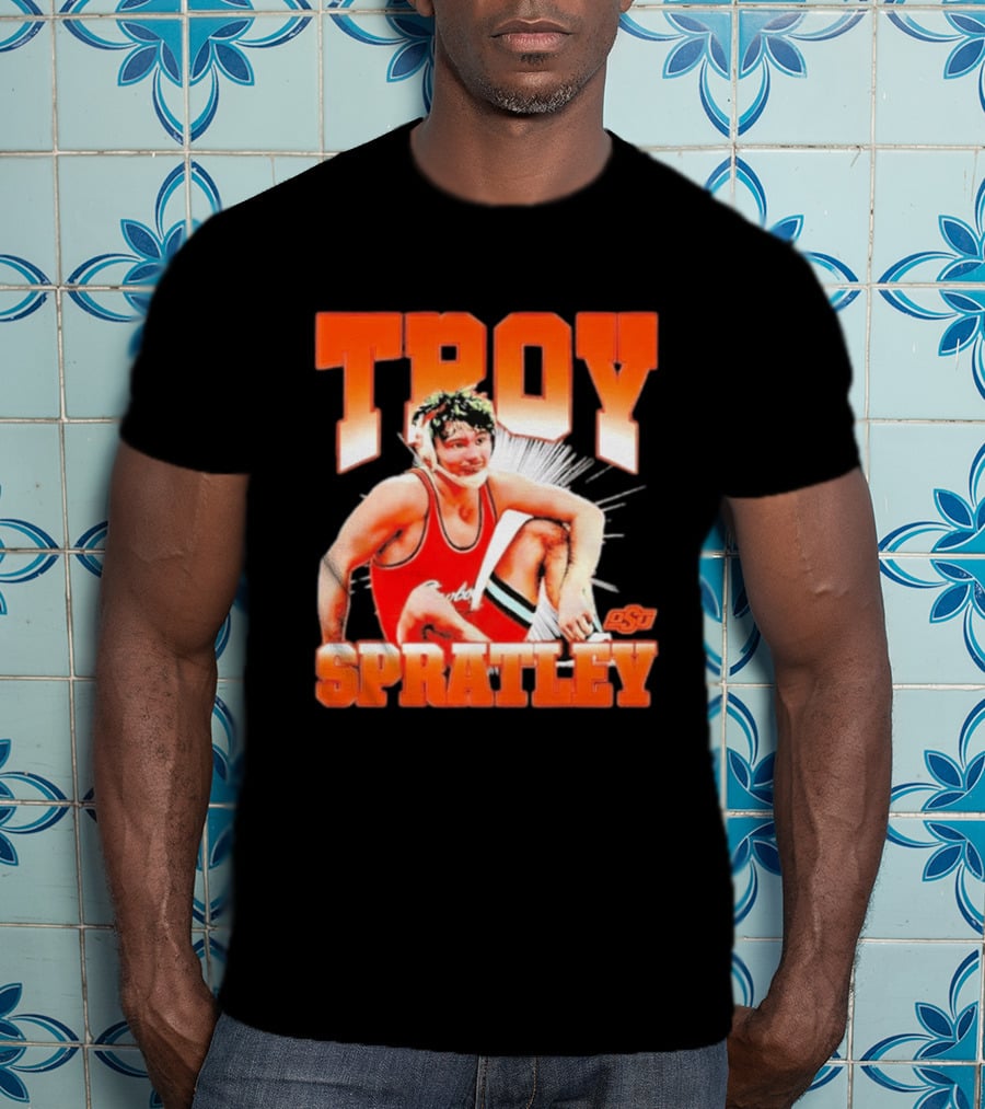 Troy Spratley OSU Oklahoma State Wrestling Player T-Shirt