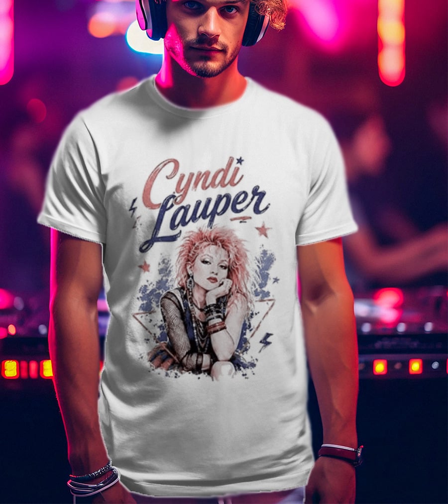Cyndi Lauper Loud Colors Wild Heart Retro 80s T-Shirt