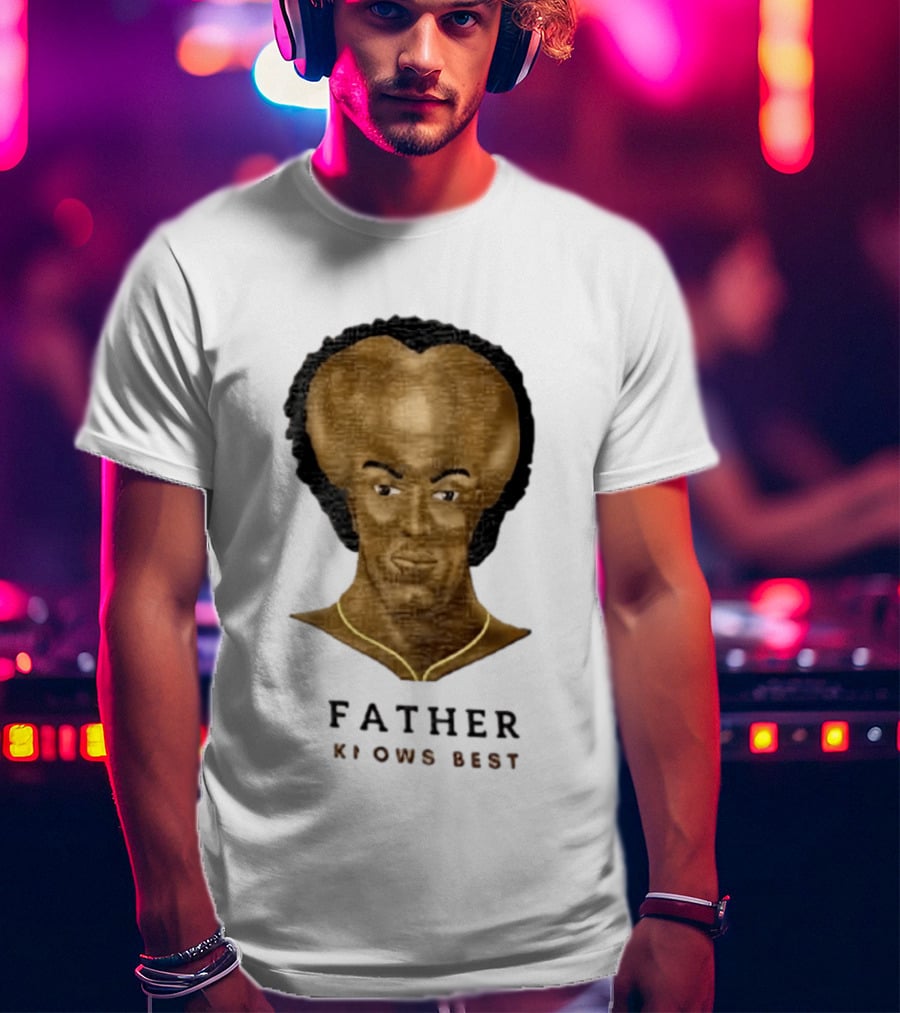 Father Knows Best Yakub Large Heart Shaped Brain T-Shirt